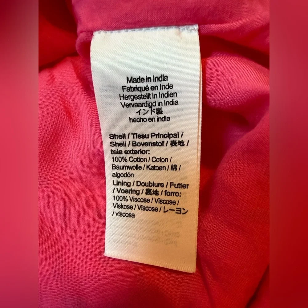 J.Crew Smocked Puff Sleeve Blouse Women’s Size XS Eyelet Preppy Spring Pink EUC